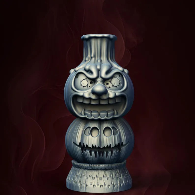 Horror Halloween Jester’s Jumble Candle Holder 3D Printer STL File Format